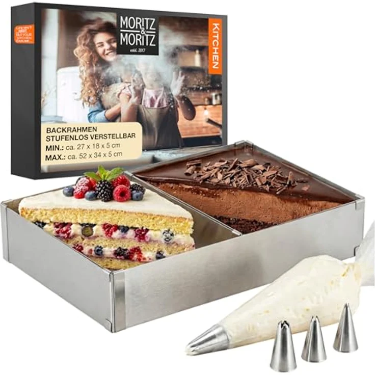 Moritz & Moritz Kitchen Backrahmen inklusive Spritzbeutel – Bild 2