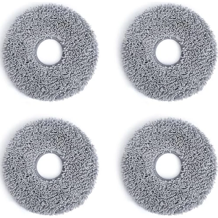 ECOVACS DEEBOT Washable Mopping Pad, Polyester - Waschbare Dreischichtige Reinigungstücher, 4er Pack – Bild 1