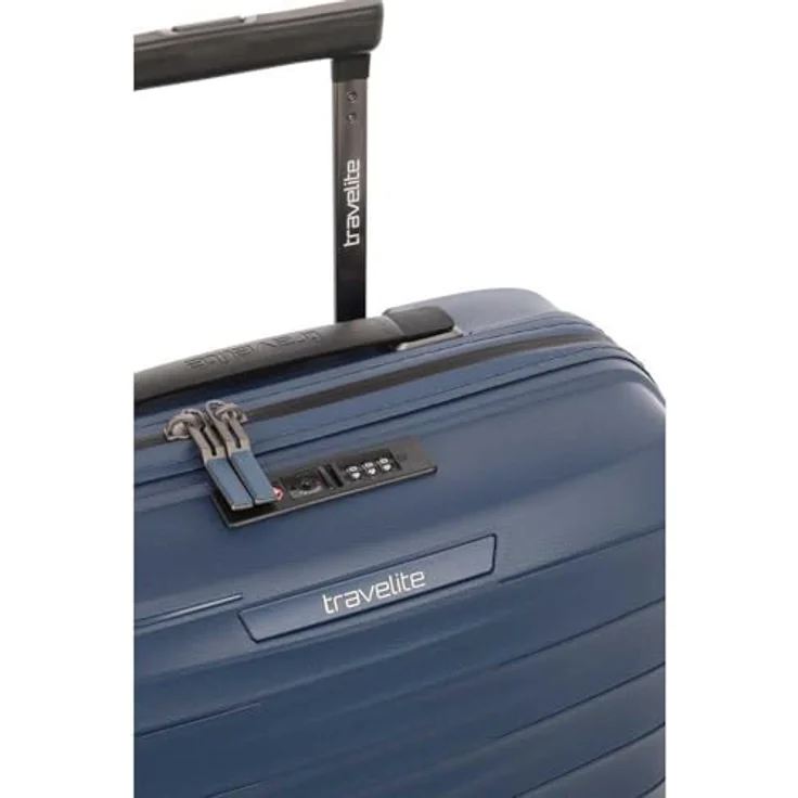 Travelite Mooby Kabinentrolley S 55 cm, 4 Rollen, 100% Polypropylen, blau – Bild 8