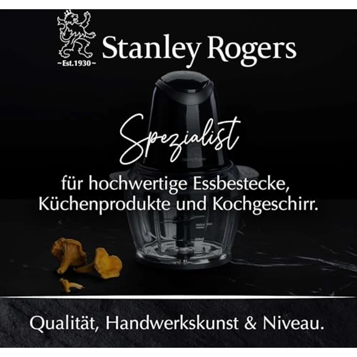 Stanley Rogers Standmixer und Smoothie Maker, 500W, 1L Glasbehälter, 4-Klingen-System in Schwarz, inkl. Mixaufsatz für Smoothies, Suppen und mehr – Bild 7