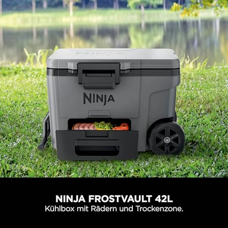 Ninja FrostVault 42L Kühlbox mit Rädern und Trockenzone  Slate Grau FB245EUGY – Bild 2