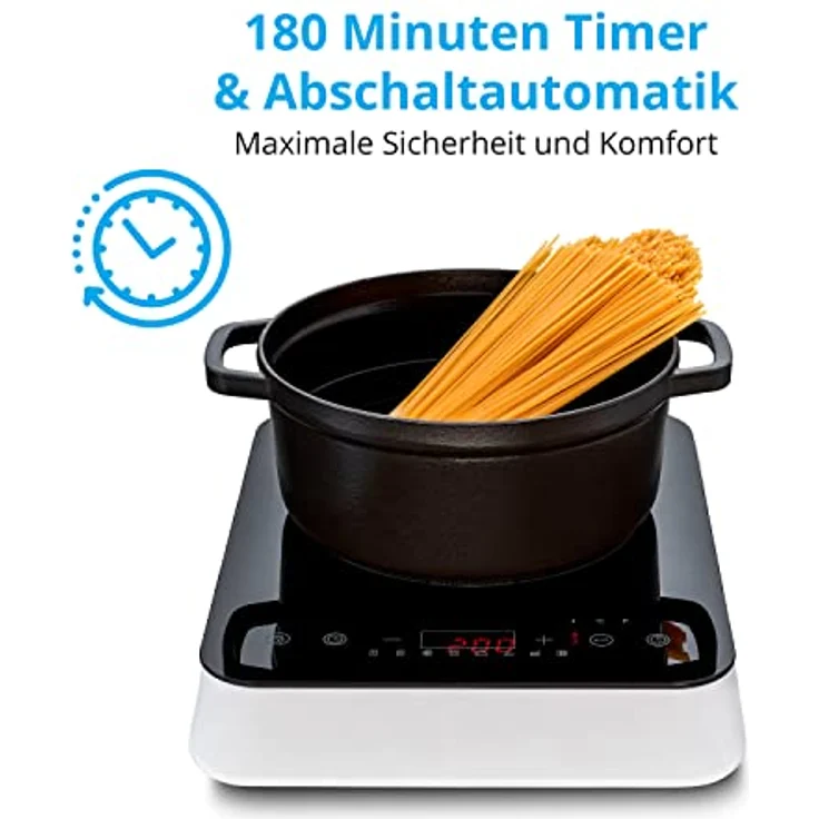 Medion® Einzel-Induktionskochplatte MD 18490, Topferkennung und Abschaltautomatik - Preisvergleich – Bild 6