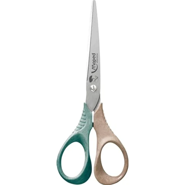 Maped - die nachhaltige Schere SMILING PLANET SHAPE 16 cm für Linkshänder - reflex 3D Griffe aus Holzfaserverbund-Kunststoff aus FSC zertifiziertem Material - ergonomische 3D Griffe – Bild 4