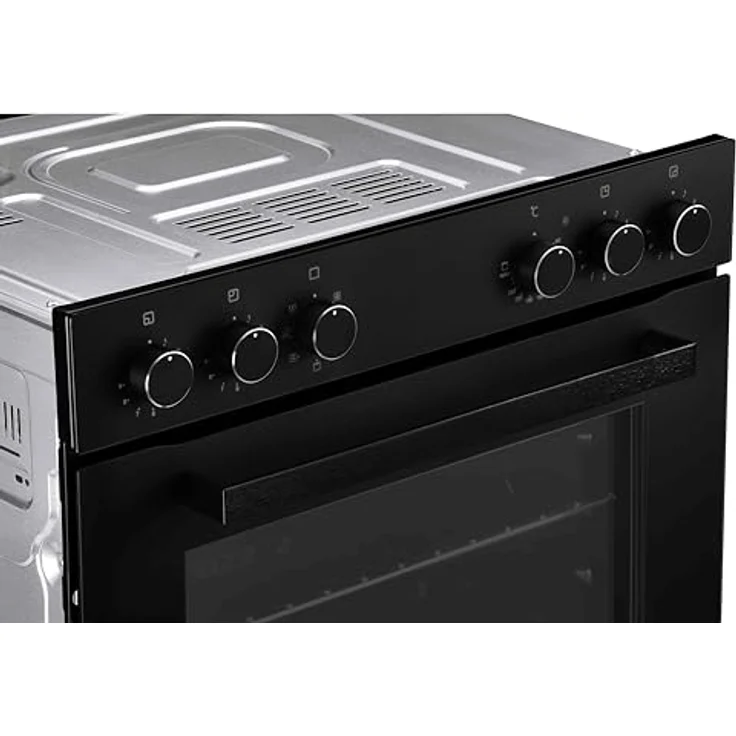 Respekta HS2001MS-26, Backofen Herdset Einbau, Matt Schwarz, 72L, 7 Beheizungsarten, A Energieeffizienzklasse, Glaskeramik Kochfeld – Bild 11