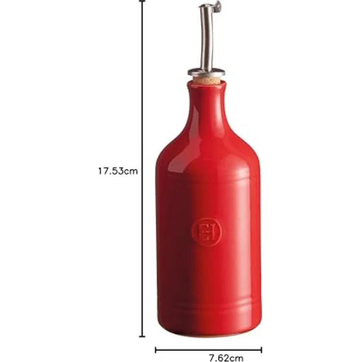Emile Henry Öl-oder Essigspender, Keramik, Rot, 7.5 cm – Bild 8