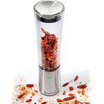 Zassenhaus Chilimühle Diavolo aus Acryl und Edelstahl in der Farbe Silber-Transparent, Höhe: 21cm, 035698