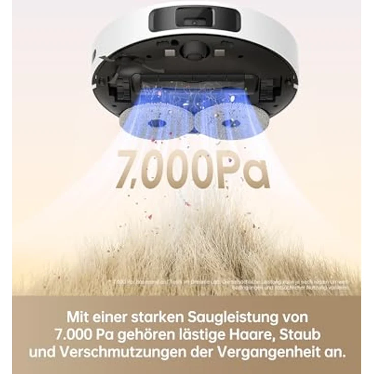 dreame L10s Pro Gen 2 Saug- und Wischroboter, 7.000 Pa Saugkraft, DuoScrub™-Wischsystem, automatische Moppanhebung, Ultraschall-Teppicherkennung, Tierhaare, Hartböden und Teppich – Bild 2