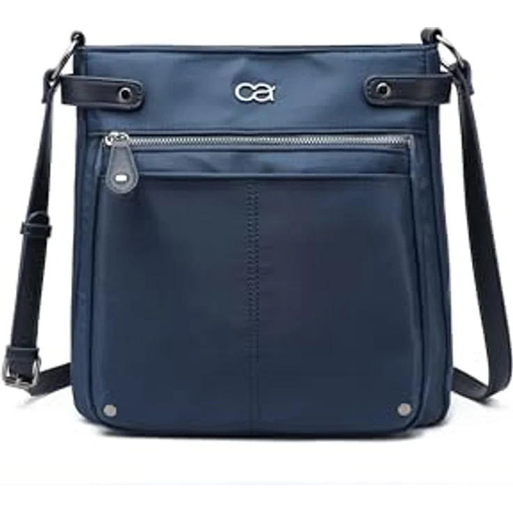 COLLEZIONE ALESSANDRO Umhängetasche Styler, hochwertige Nylontasche mit sicherem Reißverschluss, 29cm x 28cm x 13cm, Innenfächer zur Organisation – Bild 1