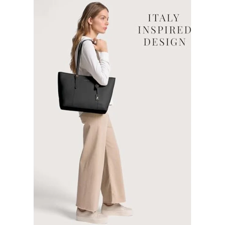 Lazarotti Shopper Bologna Leather, Leder - Stilvolle Einkaufstasche mit Schulterriemen – Bild 5