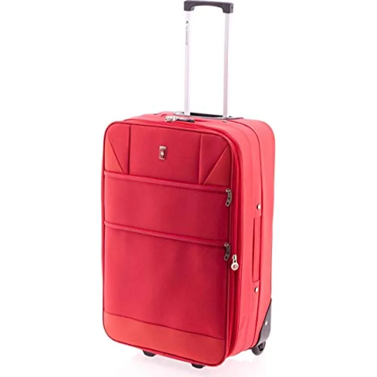 Wüsthof 2100 2 Rollen Trolley, 72 cm mit Dehnfalte, Rot, (80 l)