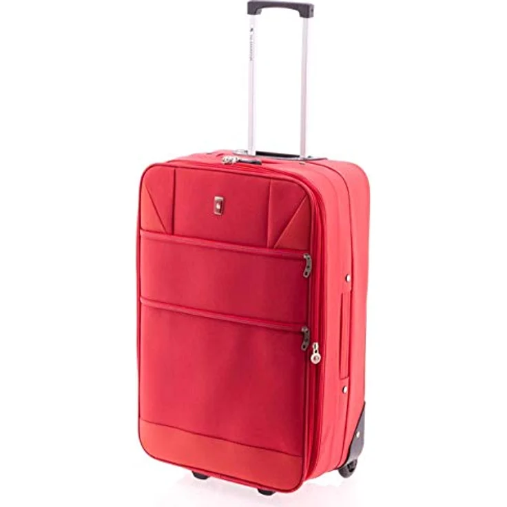 Wüsthof 2100 2 Rollen Trolley, 72 cm mit Dehnfalte, Rot, (80 l) – Bild 1