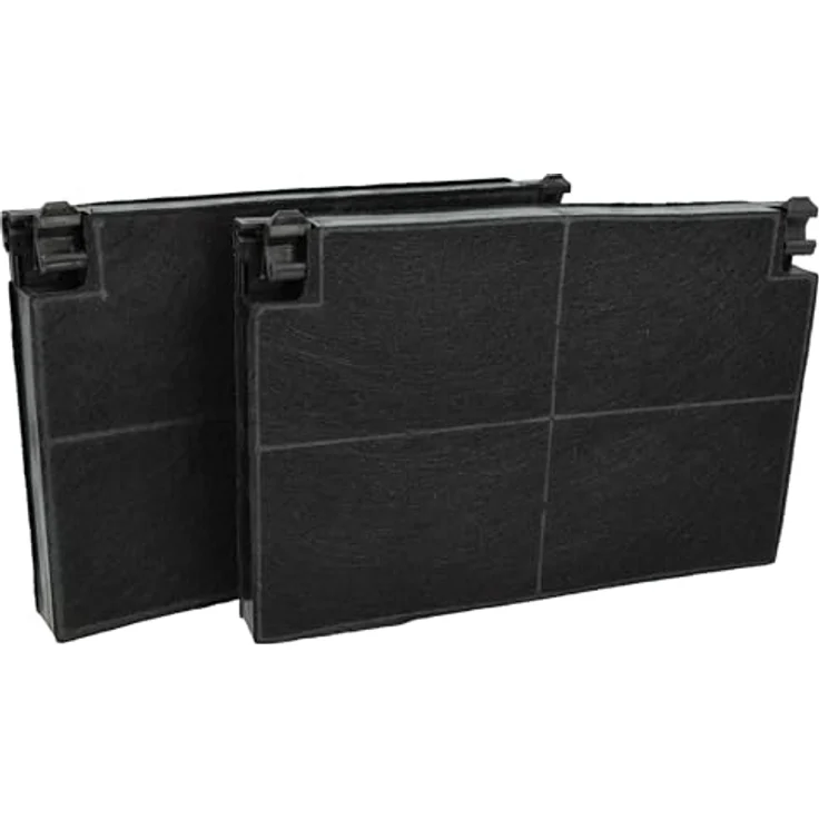 vhbw 2x Aktivkohlefilter kompatibel mit Zanussi ZH6022W.I, ZH6022NZ, ZH6022W4, ZH6022W/E, ZH6022NI, ZH6022N/E, ZH6022NX Dunstabzugshaube, schwarz – Bild 1