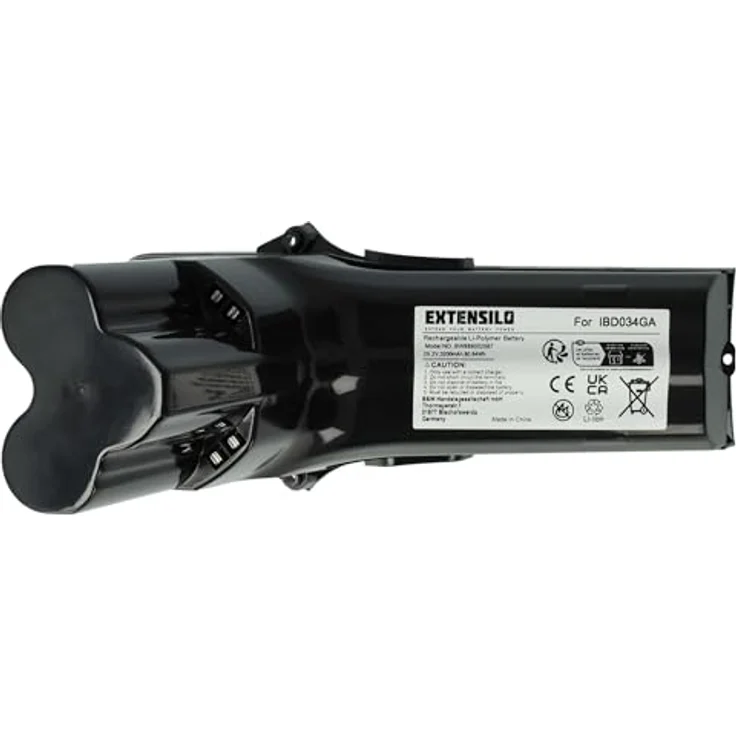 EXTENSILO Akku kompatibel mit Philips SpeedPro Max Aqua XC8147, 3200 mAh Li-Ion, 25,2 V, Hochleistungs-Ersatzakku – Bild 4