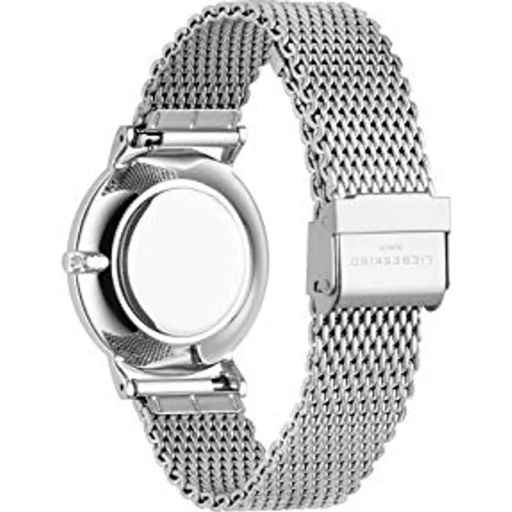 Liebeskind Damen, Uhr, Silber, 34 mm - Zweizeiger Damenuhr mit Edelstahlgehäuse und hochwertigem Edelstahl Mesharmband, gut ablesbares Zifferblatt – Bild 4