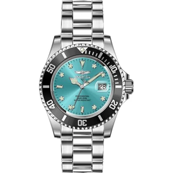 Invicta Pro Diver 47356, Edelstahl Herren Quarzuhrwerk mit blauem Zifferblatt, 40mm, 20 bar wasserdicht – Bild 1