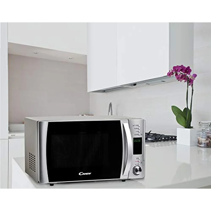 Candy CMXG 25DCS Mikrowelle mit Grill, Standgerät, 25 Liter Garraum, 900 Watt, silber – Bild 3