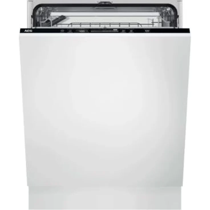 AEG 6000 SatelliteClean® FSK64605Z, Vollintegrierter Geschirrspüler 60 cm, AirDry, Besteckkorb, QuickSelect Display, Schwarz – Bild 1