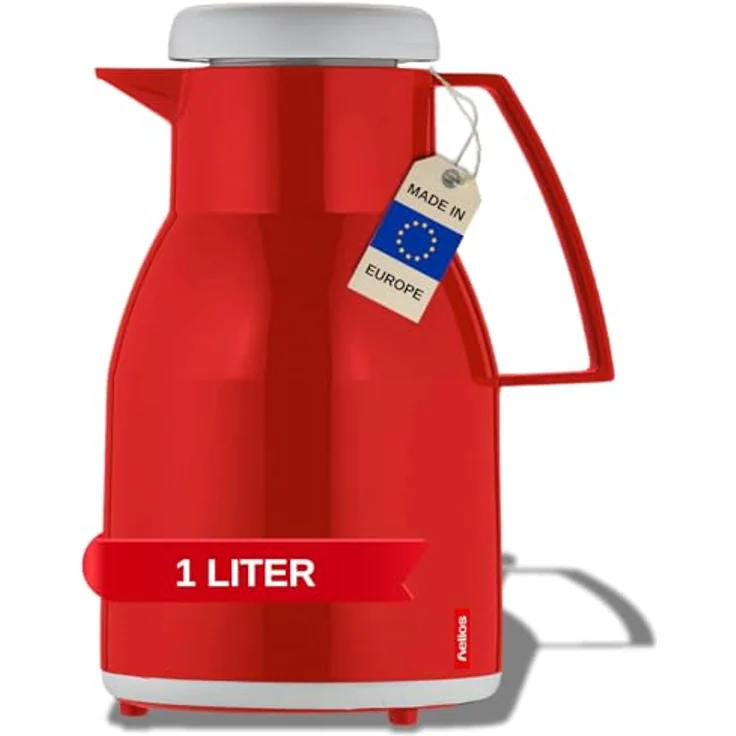 Helios 2744011 Kunststoff Isolierkanne Wash 1 L, rot – Bild 2