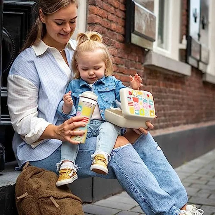 Koziol Lunchbox Candy L Peppa Pig, Brotdose, Kunststoff, Organic Sand, 8050713 – Bild 3