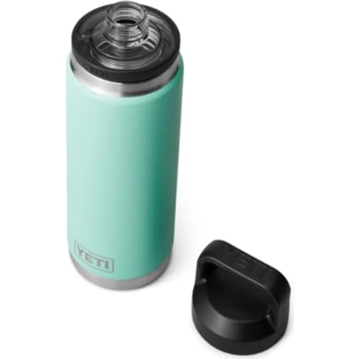 YETI Rambler Flasche mit Chug-Verschluss, 26 oz (769 ml), doppelwandige Vakuumisolierung, auslaufsicher, Edelstahl, Seafoam – Bild 1