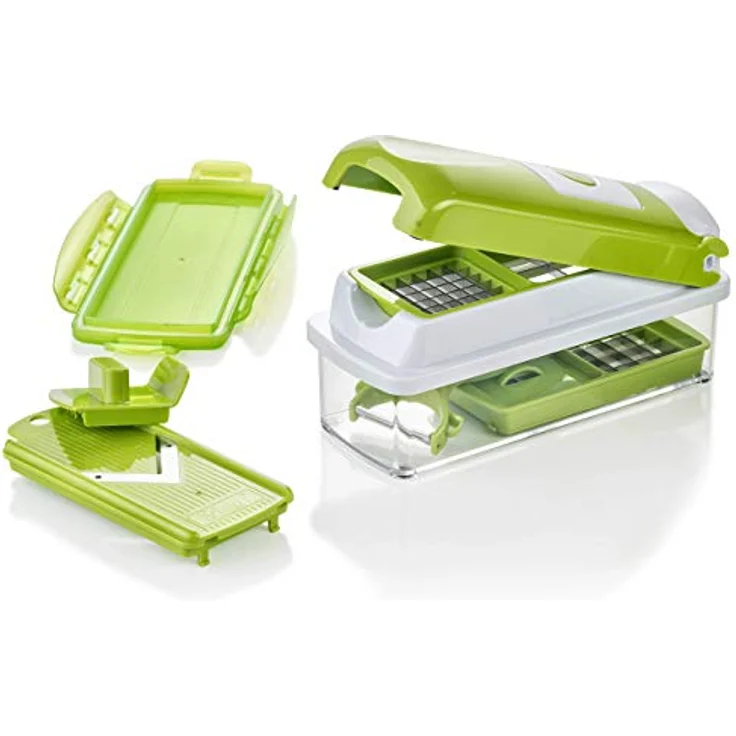 Genius Nicer Dicer Smart 7 Teile Kiwi Schneiden Würfeln Hobeln Obst- und Gemüseschneider Bekannt aus TV NEU – Bild 4