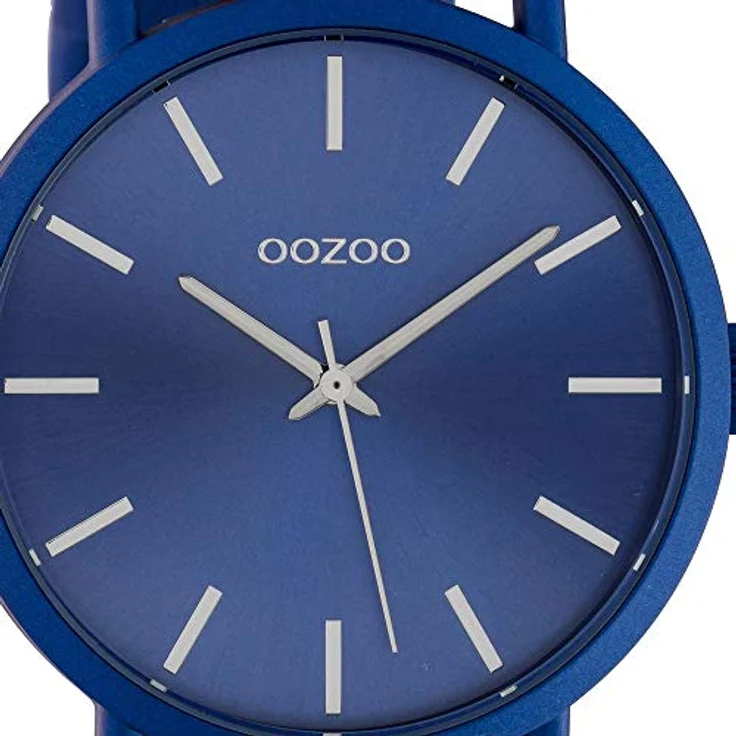 Oozoo Damenuhr C10452, 42 MM mit Lederarmband in Blau, modernes Design und Japanisches Quarzwerk – Bild 2