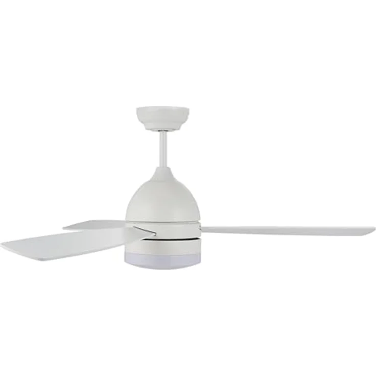 LUCCI AIR Deckenventilator Vector Weiß mit LED Licht, Fernbedienung und leistungsstarkem DC-Motor – Bild 1