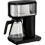 RUSSELL HOBBS Filterkaffeemaschine Attentiv Black Coffee Bar 26840-56, 1,25l Kaffeekanne, Papierfilter 1x4, Edelstahl / Schwarz