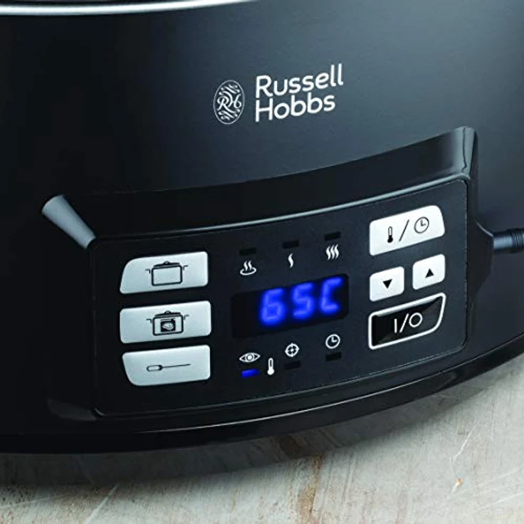 Russell Hobbs 25630-56 3in1 Multikocher, Sous Vide Garer, Slow Cooker, Schongarer, Bräter mit Kerntemperatursensor, 350 Watt, spülmaschinengeeigneter 6,5l Keramik-Gartopf, digitales Display, Temperaturanzeige, Timer – Bild 3
