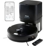 Domo DO7298S Staubsaugerroboter mit automatischer Absaugstation, Wischsystem und App - m. Absturzsicherung - Timerfunktion, Schwarz