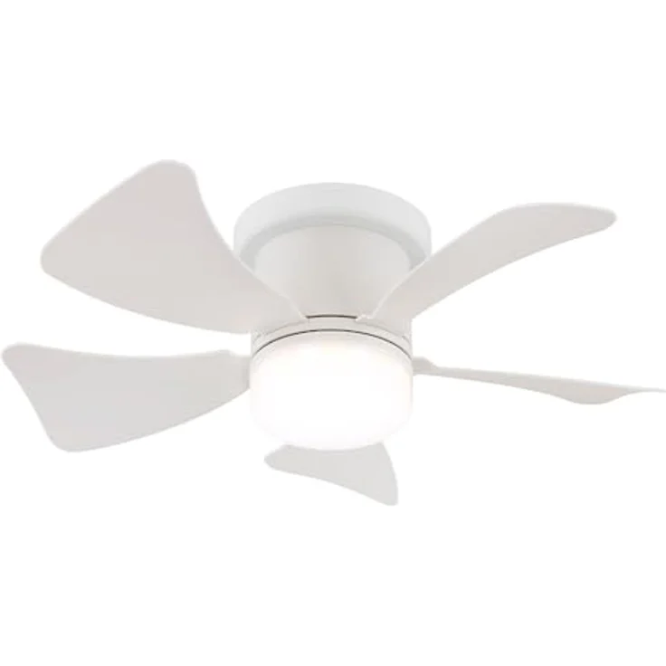 GLOBO Deckenventilator mit LED-Beleuchtung, Fernbedienung, Timer & CCT-Funktion, 10W 750lm, warmweiß-kaltweiß, weiß, D 40,6 cm – Bild 1