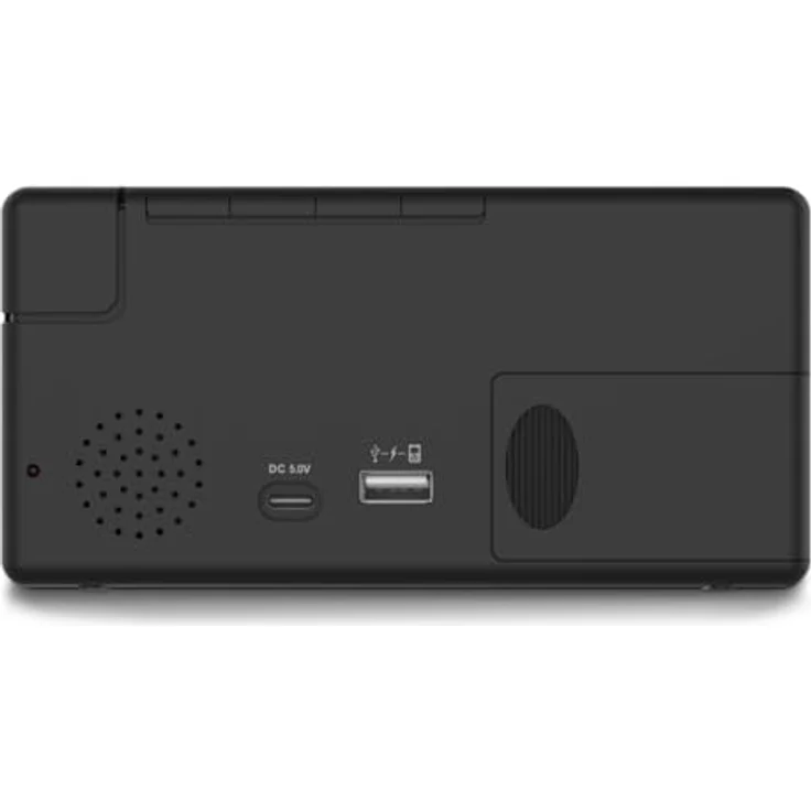 Hama Ibiza, Digitalwecker mit extragrosser Zeitanzeige, USB-Anschluss und individuell einstellbarem Multicolor-Display, schwarz – Bild 2