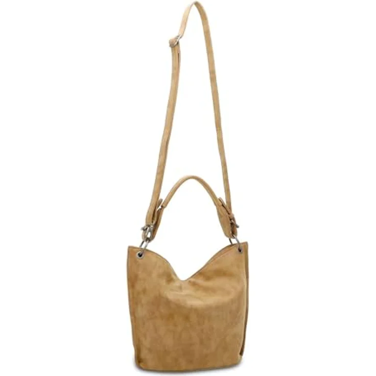 Fritzi aus Preußen Fritzi31N Vintage Schultertasche 26 cm, praktische Handtasche in Beige mit ausreichend Stauraum – Bild 2