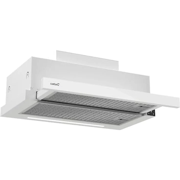 CATA TFH 6830 GWH Dunstabzugshaube, 60 cm, 795 m³/h, 6 Geschwindigkeiten, Touch-Steuerung, bürstenloser Motor, dimmbare LED, Energieeffizienzklasse A+++, Weiß – Bild 1