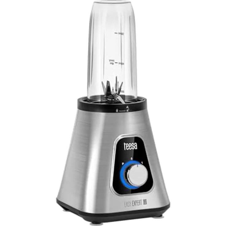 Teesa Easy EXPERT GO Bechermixer TSA3549, 1300 W, 1,5 l Glasbecher, 6 Edelstahlklingen, Eiszerkleinerungsfunktion, BPA-frei – Bild 3