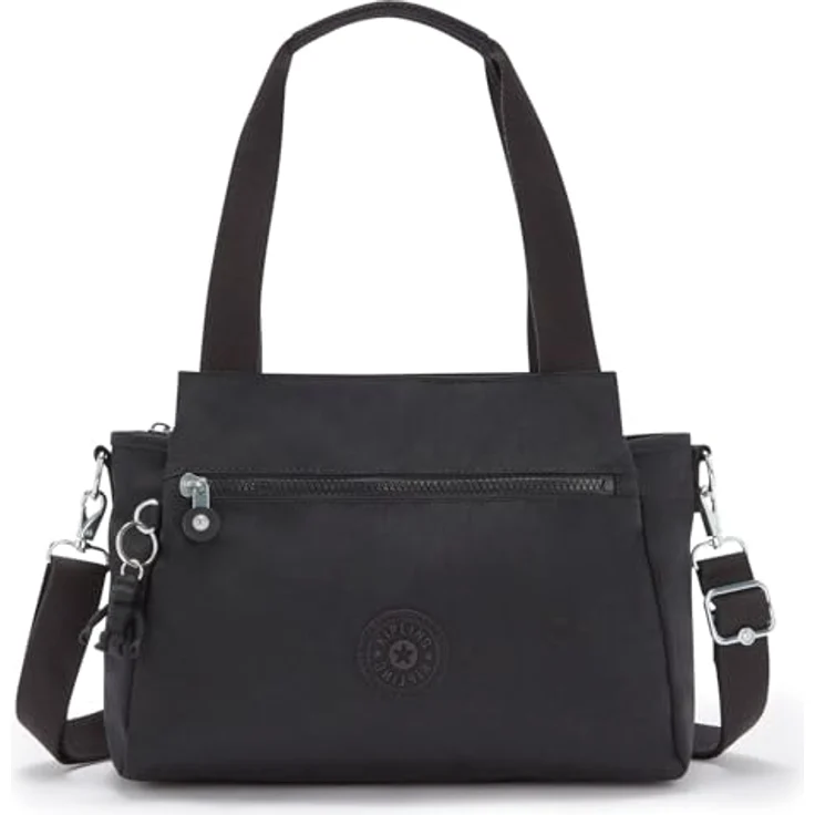 Kipling Basic Elysia, Schultertasche 29.5 cm mit abnehmbarem Schultergurt, Schwarz – Bild 1