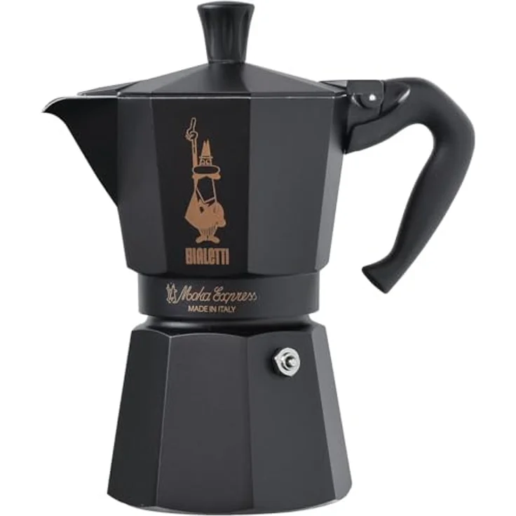 Bialetti MOKA Espressokocher Set schwarz 6Cups+2Mugs – Bild 3