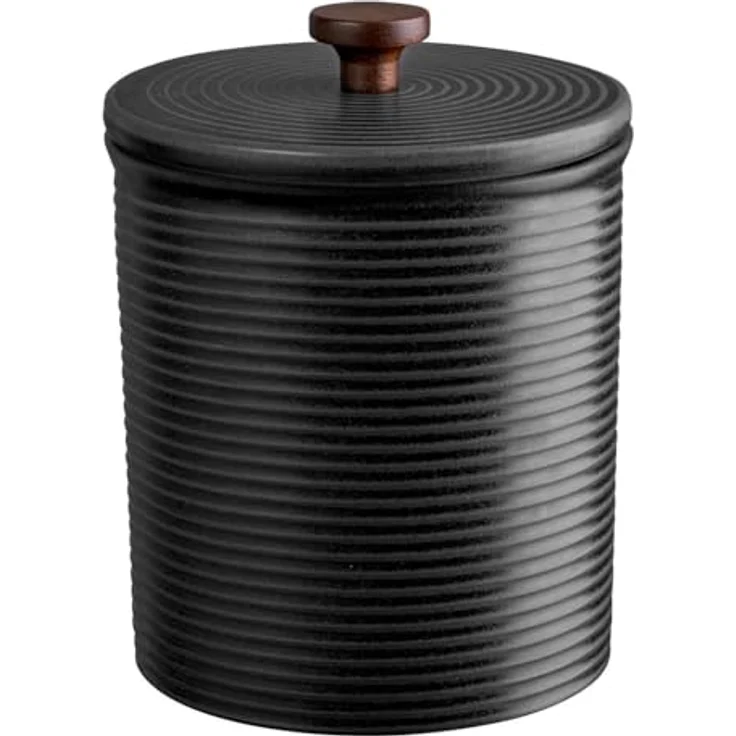 ASA Vorratsdose Kitchen`art Coppa Kuro, runde Keramikdose in Schwarz, D. 13,5 cm, H. 17 cm – Bild 2