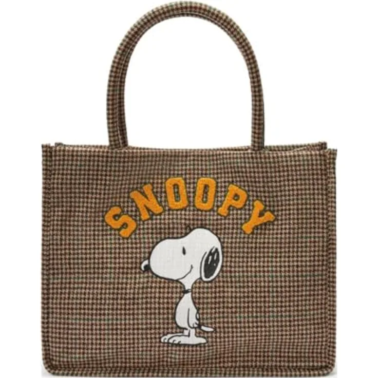 Codello Shopper, mit Peanuts-Motiven und Karomuster, großzügiges Format für Alltag und Freizeit