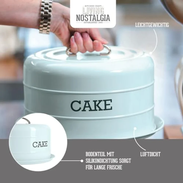 Kuchenform, kuppelförmig, luftdicht, aus der Living-Nostalgia-Produktreihe, Blau – Bild 6