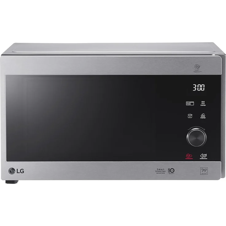LG MH6565CPS Mikrowelle mit Grill, Standgerät, 25 Liter Garraum, 1000 Watt, silber – Bild 1