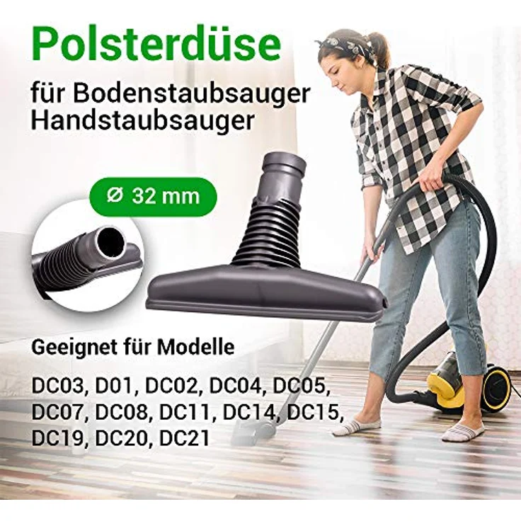 Polsterdüse Düse Ersatz für Dyson 908887-02 90888702 Bürste Ø 32 mm Matratzendüse Staubsaugerdüse Teppichdüse für Staubsauger DC20 DC23 DC29 DC36 DC42 DC45 Bodenstaubsauger Handstaubsauger – Bild 2