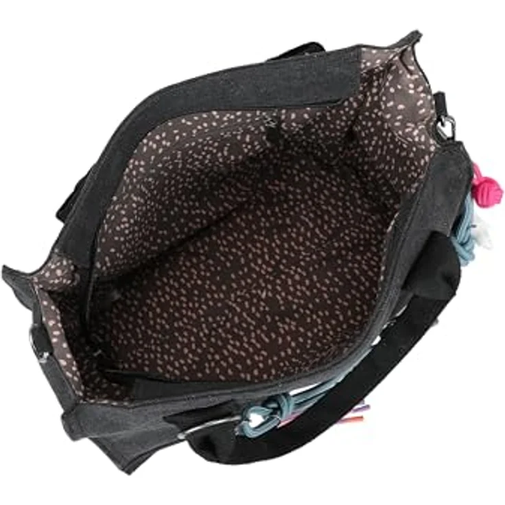 Fritzi aus Preußen Tote Bag Limited, Shopper Tasche aus robustem Nylon mit abnehmbarem Umhängeriemen, schwarz – Bild 3