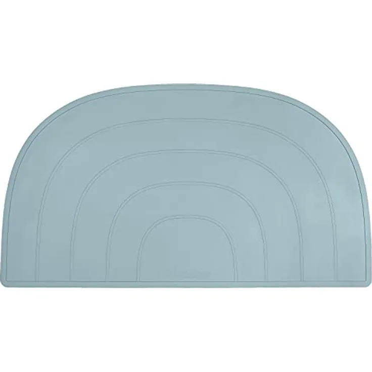 Kindsgut Platzdeckchen Regenbogen, Tischset, Unterlage in kinderfreundlichem Design und dezenten Farben, frei von BPA, Aquamarin
