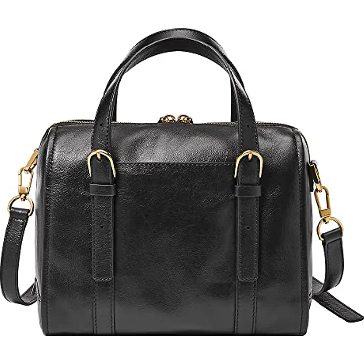 Fossil Umhängetasche Carlie, Rindsleder, Black (schwarz), mit weiter Öffnung – Bild 4