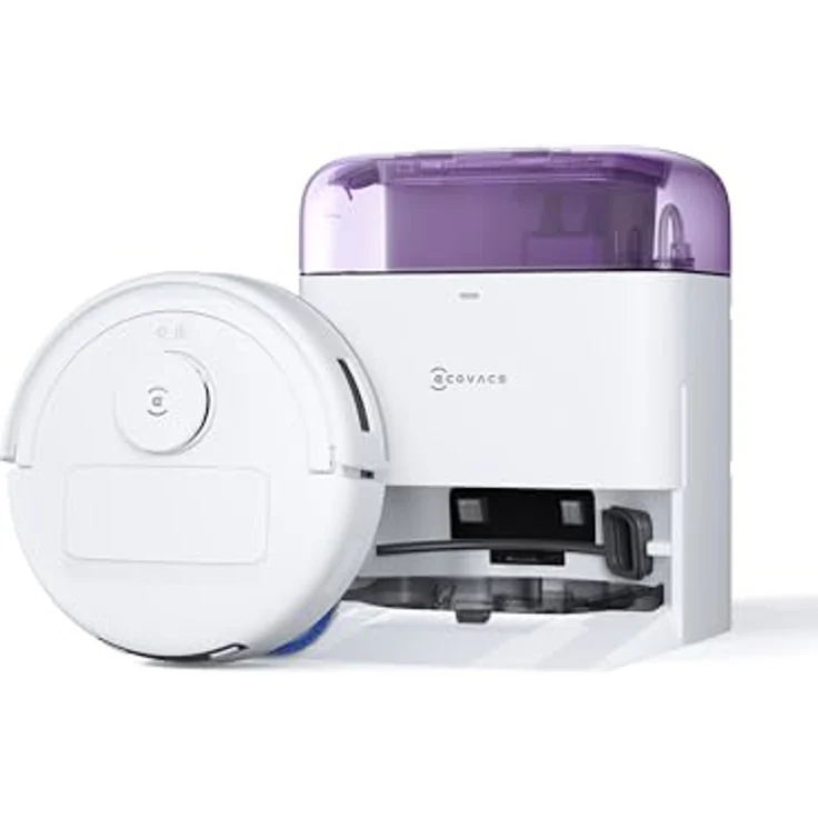 ECOVACS DEEBOT MINI, lilafarbener Saugroboter mit 8.000 Pa Saugkraft, Staubbeutel und Saug- und Wischfunktion – Bild 1