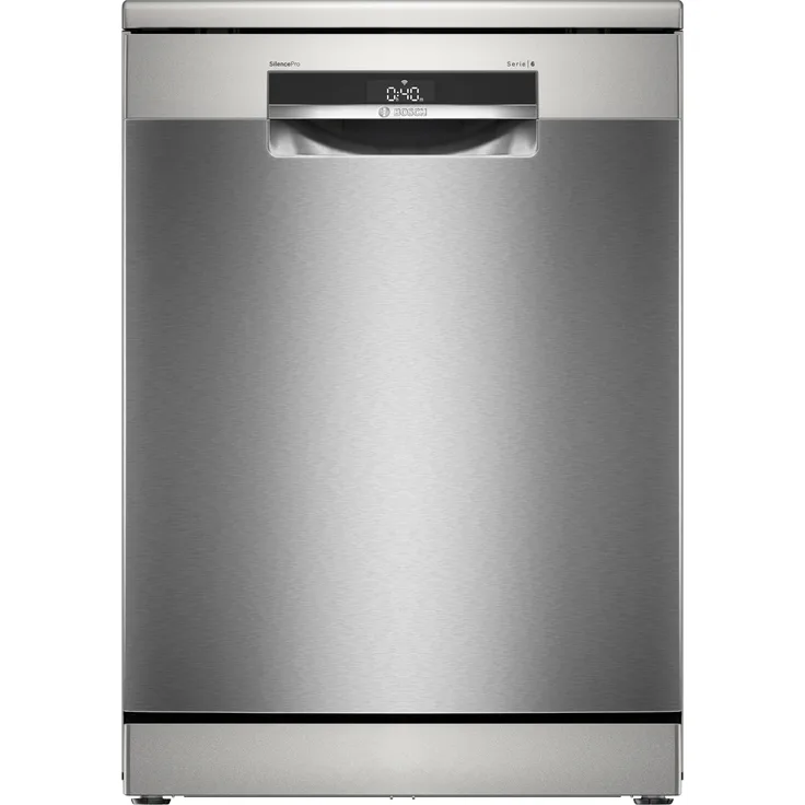 Serie 6, Freistehender Geschirrspüler, 60 cm, Silver Inox, SMS6ECI07E