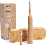bamtoo® Elektrische Schallzahnbürste KOA V2, inkl. Reiseetui | Nachhaltige Zahnbürste für erstklassige Reinigung | Inkl. 2 Bambus Bürstenköpfe | 8 Wochen Akkulaufzeit