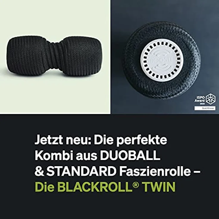 Blackroll Faszienrollen-Set Booster Twin, Massagegerät mit Vibrationskern, schwarz – Bild 4