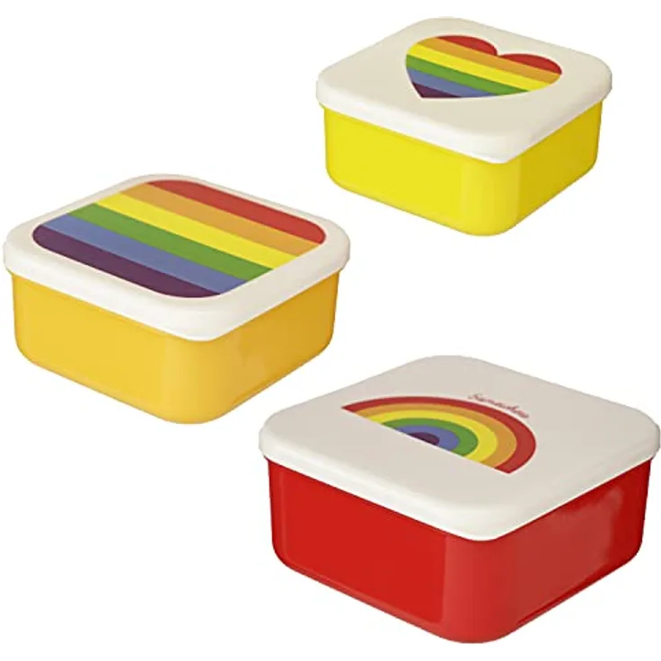 selezione varzi dal 1956 Set mit 3 Lebensmittelbehältern - Regenbogen